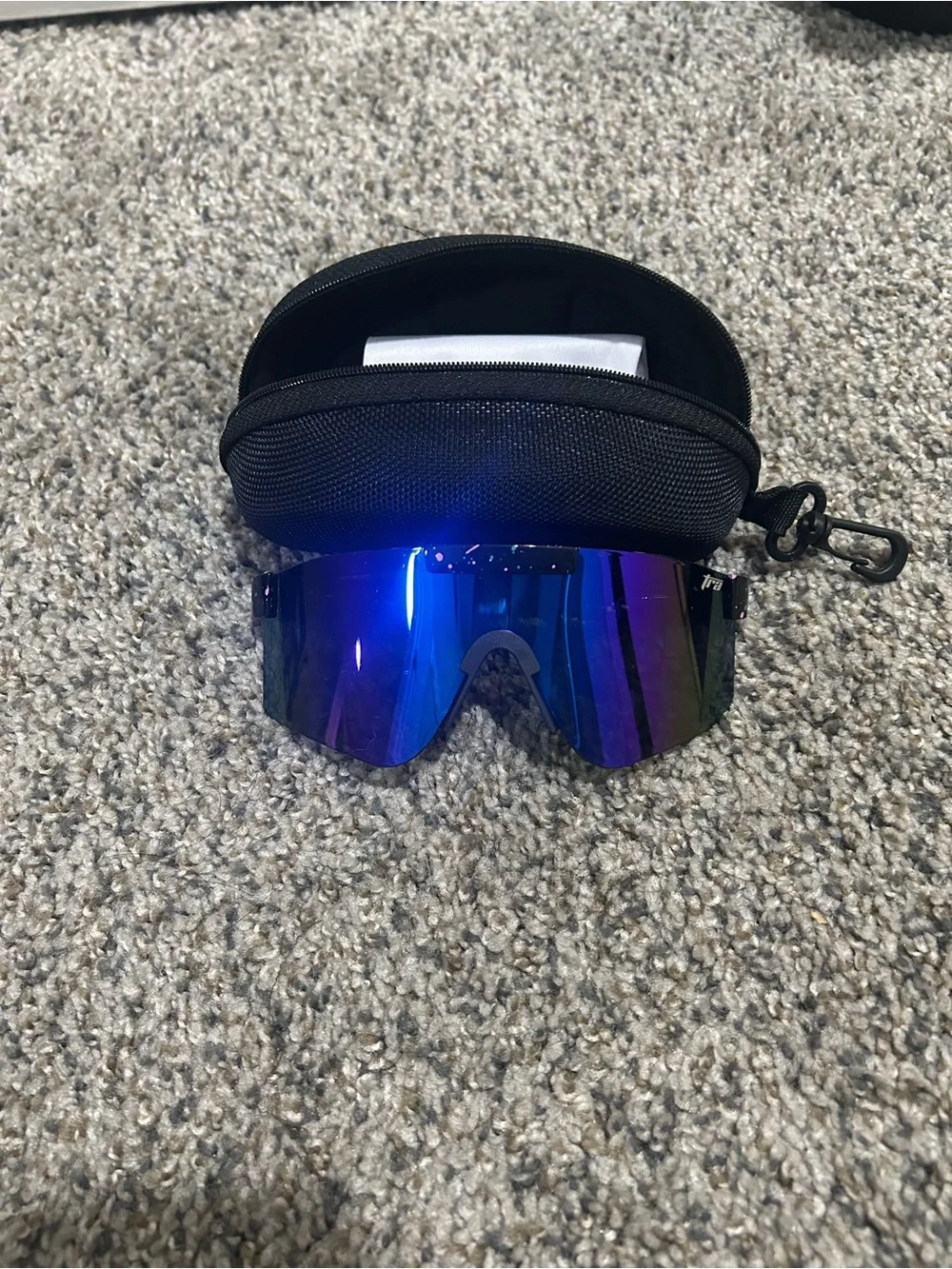 Blue Mirrored VR/AR Shield Visor – Unbranded